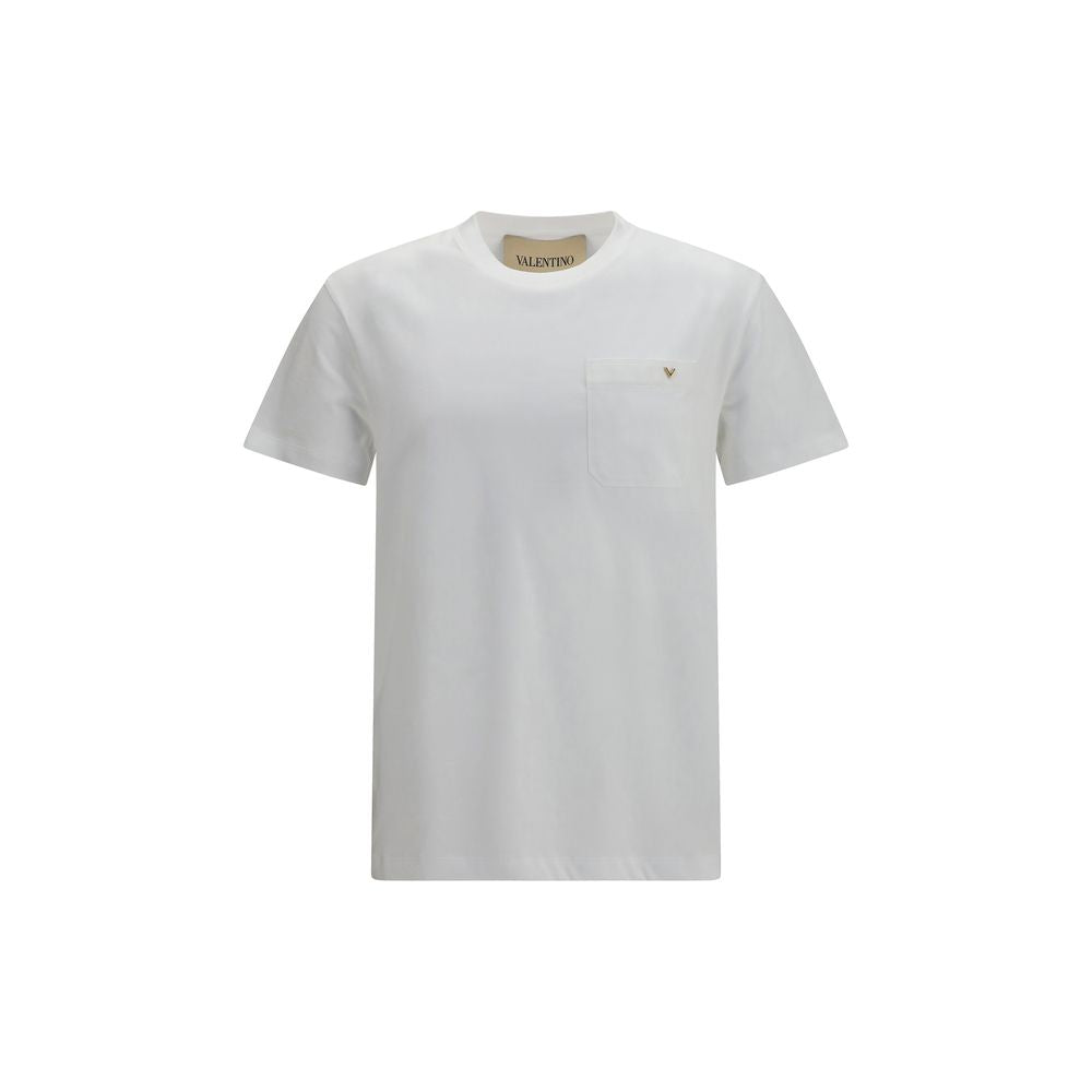 Valentino White Cotton VLogo T-Shirt for Men - Effortless Style
