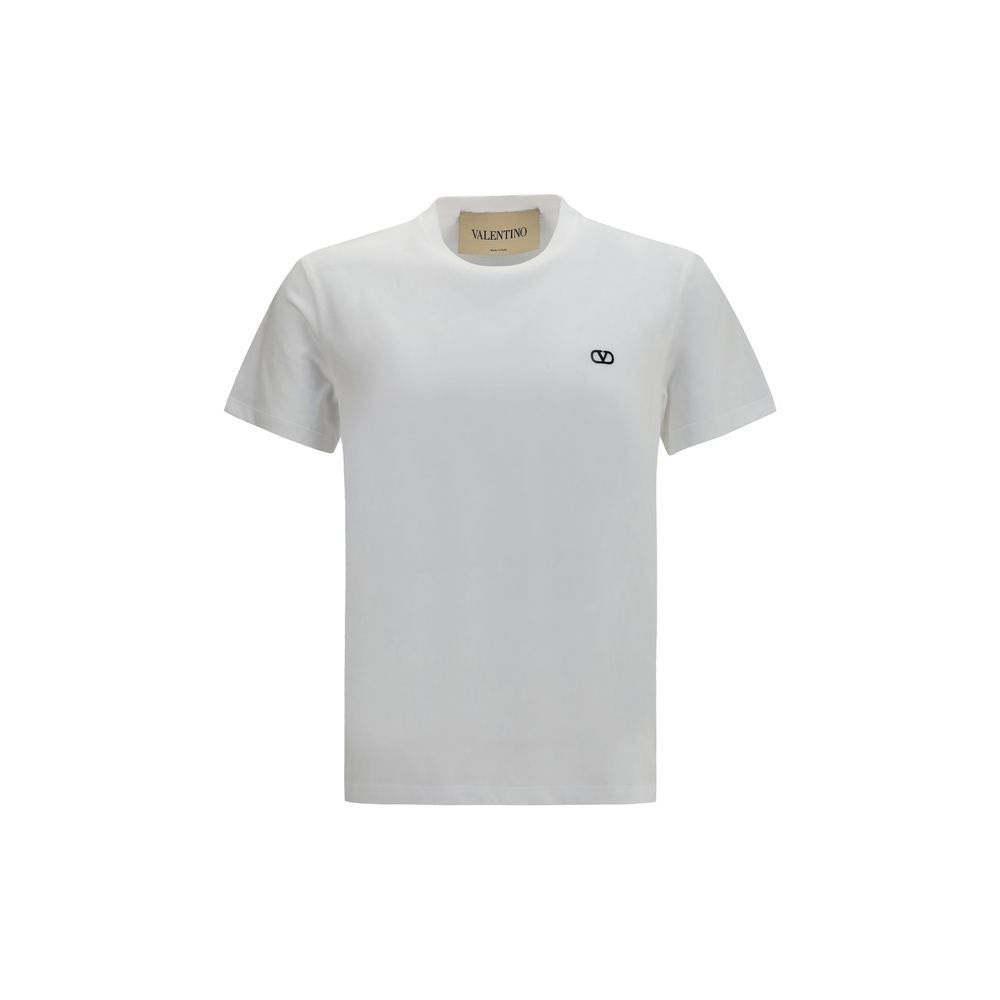 Valentino White Cotton VLogo T-Shirt for Men - Stylish Comfort