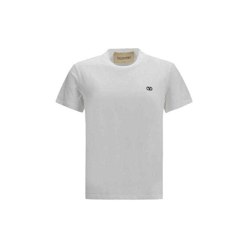 Valentino White Cotton VLogo T-Shirt for Men - Stylish Comfort