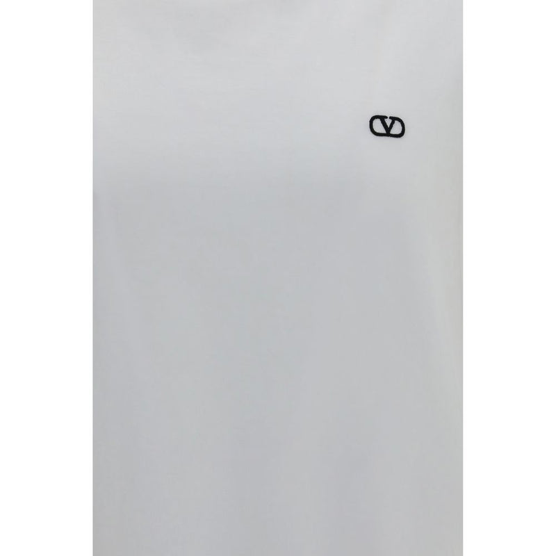 Valentino White Cotton VLogo T-Shirt for Men - Stylish Comfort