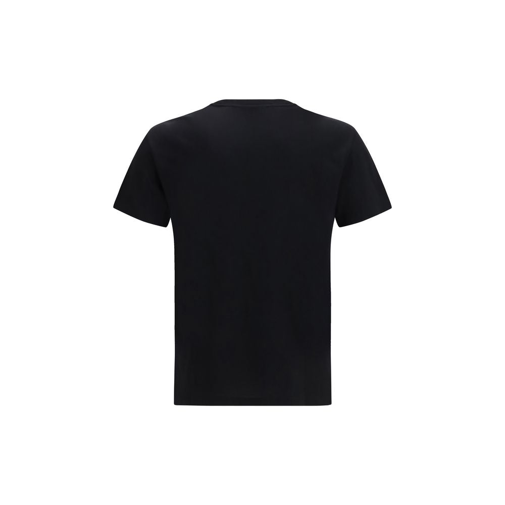 Valentino Black Cotton VLogo T-Shirt for Men