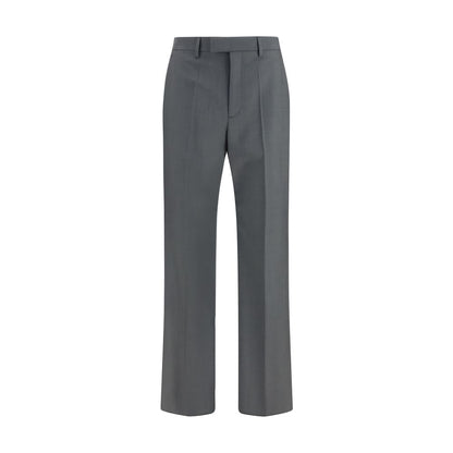 Valentino Gray Wool Oves Aries Dress Pants