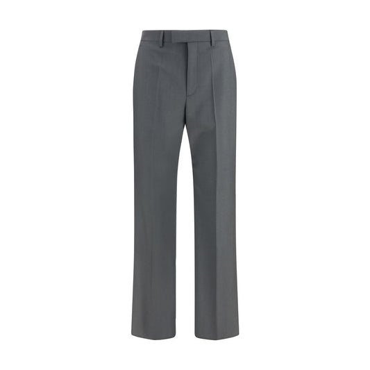 Valentino Gray Wool Oves Aries Dress Pants for Men