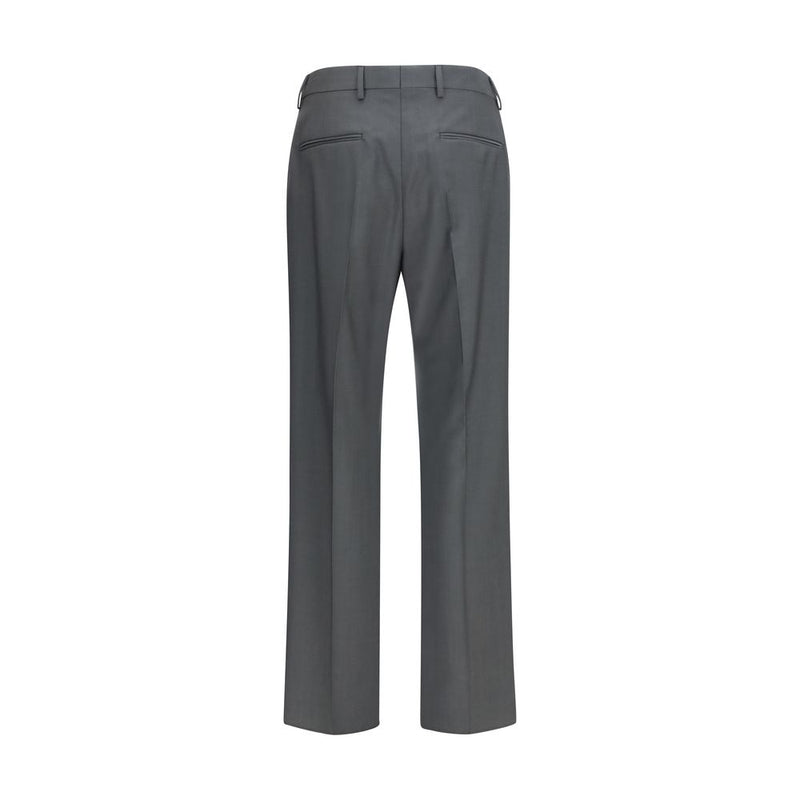 Valentino Gray Wool Oves Aries Dress Pants for Men