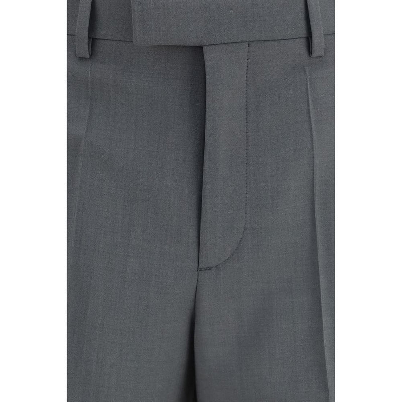 Valentino Gray Wool Oves Aries Dress Pants for Men