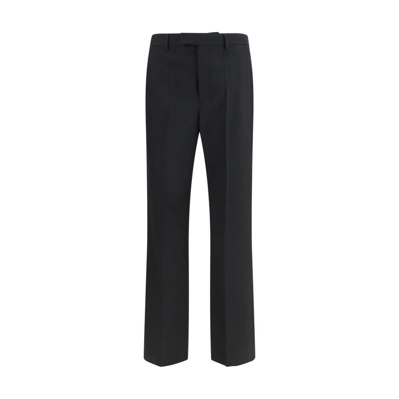 Valentino Black Wool Oves Aries Dress Pants for Men
