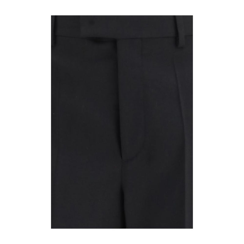 Valentino Black Wool Oves Aries Dress Pants for Men