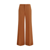 Chloé Orange Cotton Flared Pants