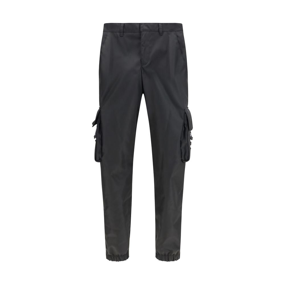 Prada Black Re-Nylon Cargo Pants for Men