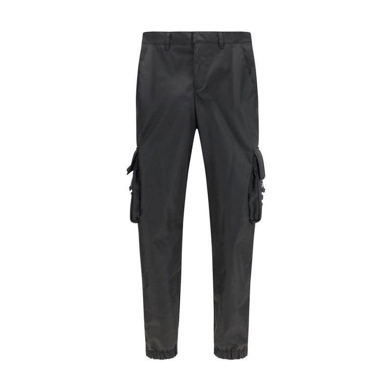 Prada Black Re-Nylon Cargo Pants for Men