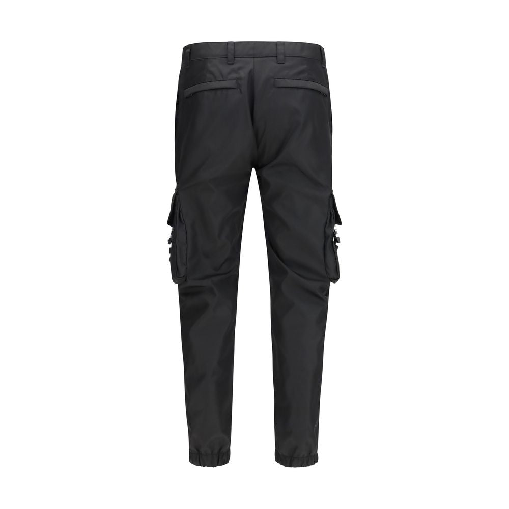 Prada Black Re-Nylon Cargo Pants for Men