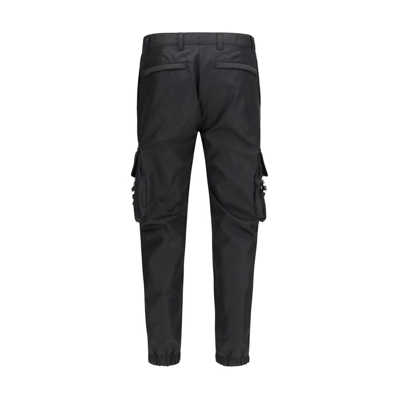 Prada Black Re-Nylon Cargo Pants for Men