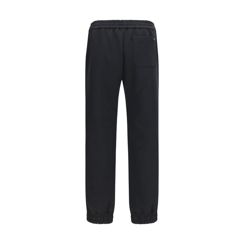 Valentino Garavani Black Cotton Sweatshirt for Men