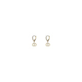 Boucles d'oreilles Ovalette en métal doré Valentino Garavani