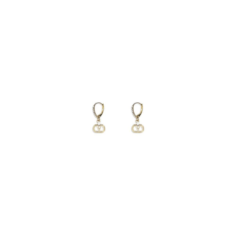 Boucles d'oreilles Ovalette en métal doré Valentino Garavani