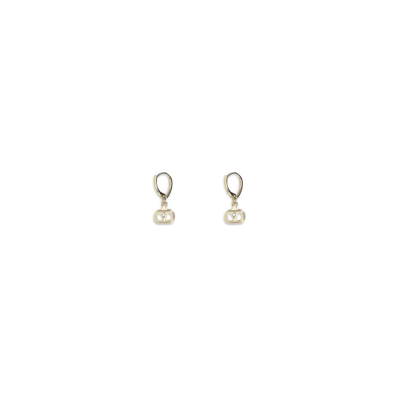 Boucles d'oreilles Ovalette en métal doré Valentino Garavani