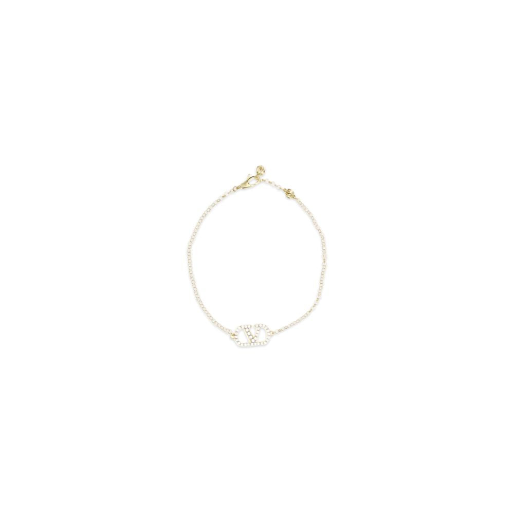Bracelet en Métal Doré VLogo Signature de Valentino Garavani