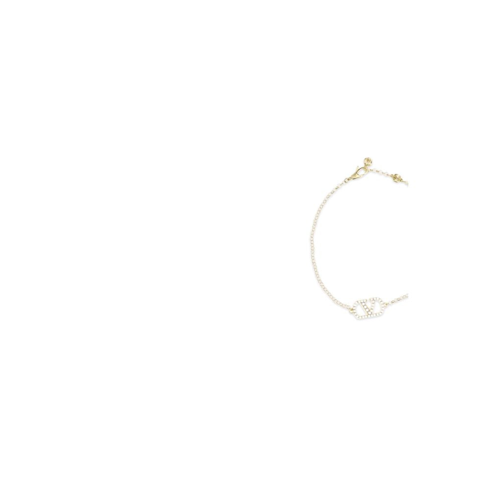 Bracelet en Métal Doré VLogo Signature de Valentino Garavani