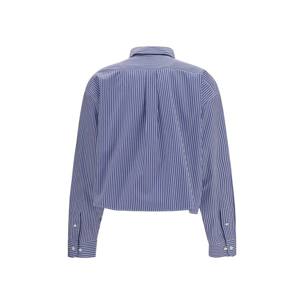 Miu Miu Blue Cotton Dress Shirt - Oversized Style
