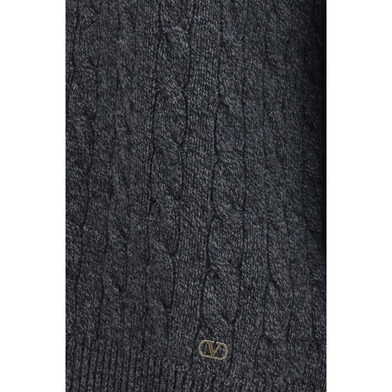 Valentino Gray Wool Oves Aries Sweatshirt