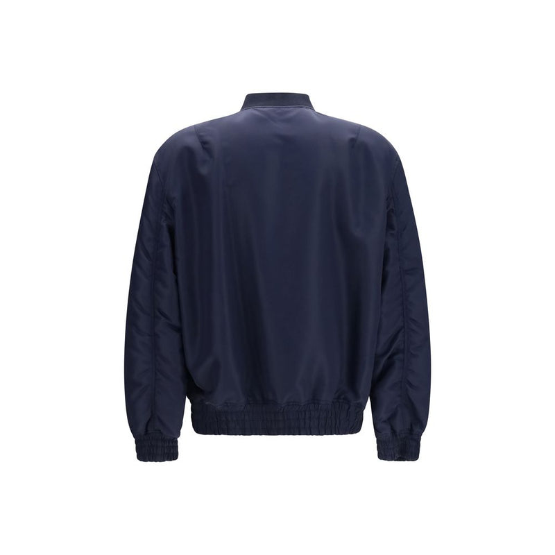 Valentino Blue Polyamide Bomber Jacket for Women - Oversized Fit