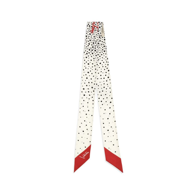 Valentino Garavani Beige Silk Scarf - Twill Little Stars