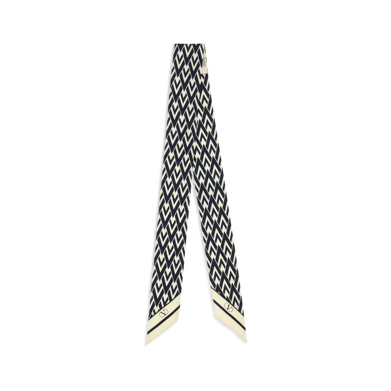 Valentino Garavani Blue Silk Scarf - Twill Tout La V