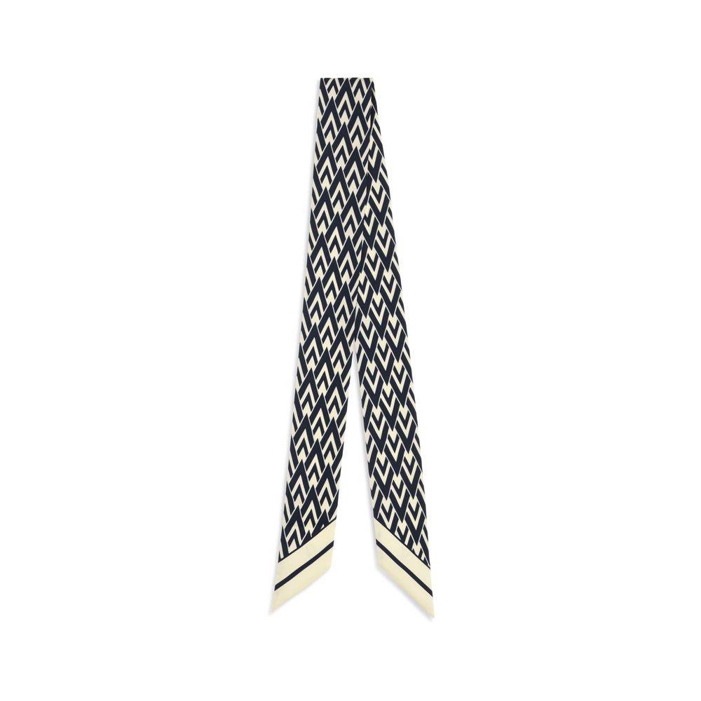 Valentino Garavani Blue Silk Scarf - Twill Tout La V