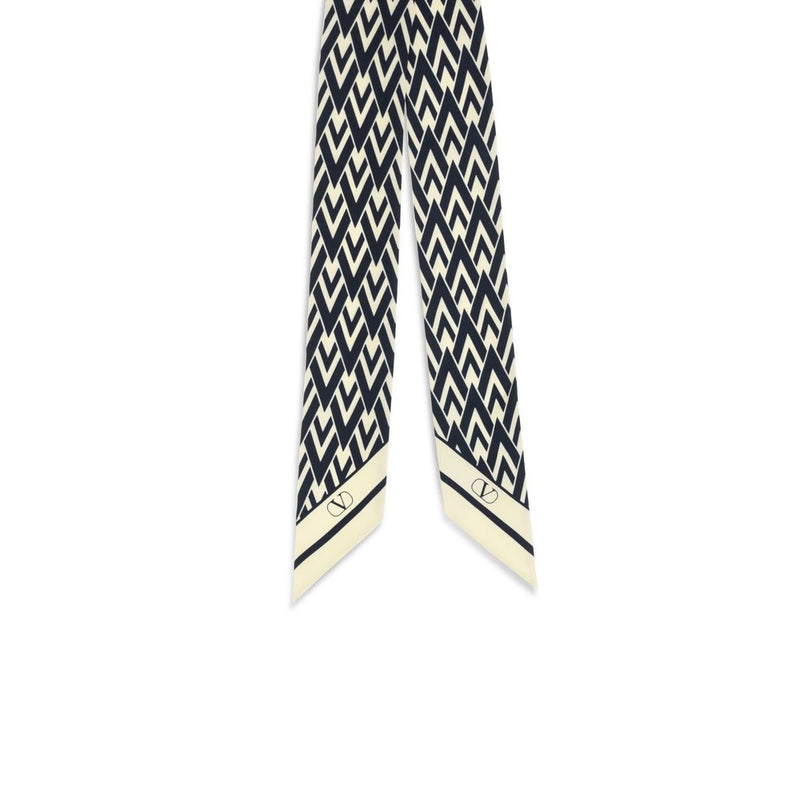Valentino Garavani Blue Silk Scarf - Twill Tout La V