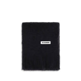 Jil Sander Black Wool Oves Aries Scarf