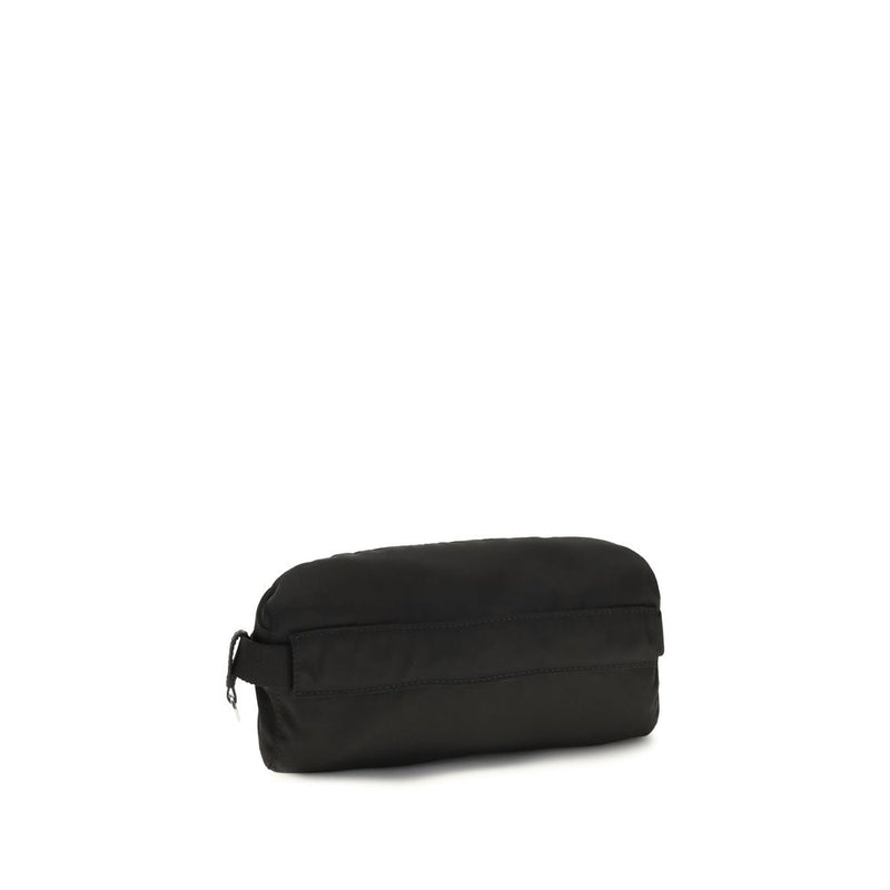 Prada Black Recycled Polyamide Clutch Bag