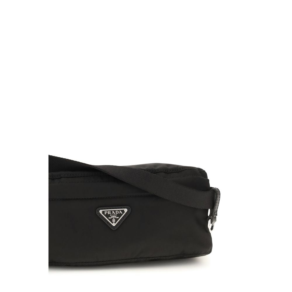 Prada Black Recycled Polyamide Clutch Bag - Sustainable Style