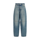 Ganni Blue Cotton Tapered Jeans for Women