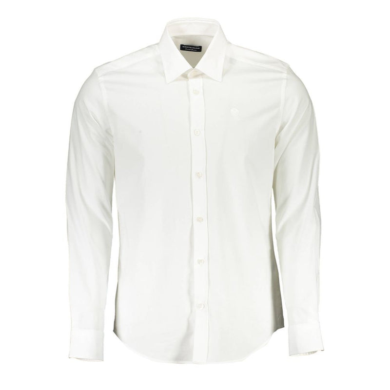 North Sails Bianco Cotton Men Shirt - Elegant White Design