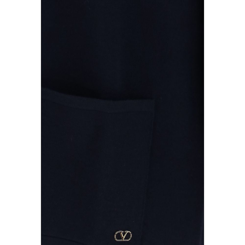 Valentino Blue Wool Oves Aries Cardigan - Oversized Fit