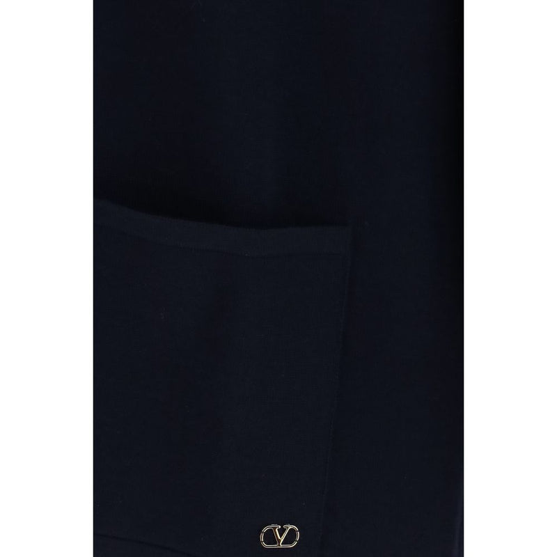Valentino Blue Wool Oves Aries Cardigan - Oversized Fit