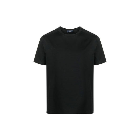 Herno Black Cotton T-Shirt for Men