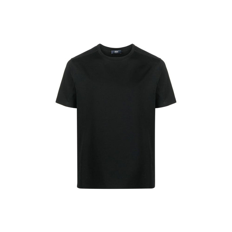 Herno Black Cotton T-Shirt for Men