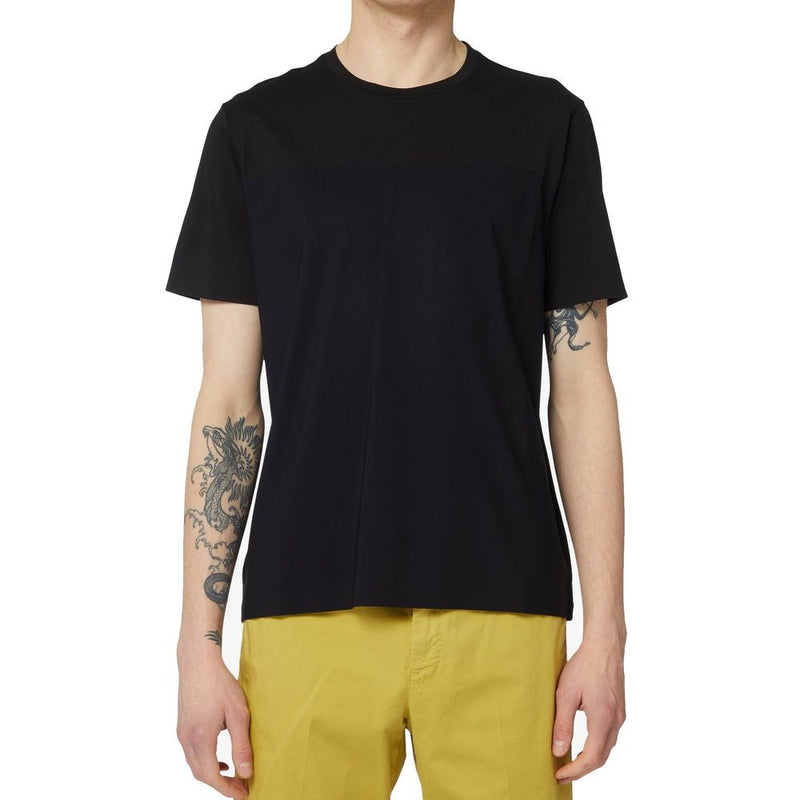 Herno Black Cotton T-Shirt for Men