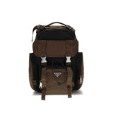 Prada Brown Recycled Polyamide Backpack - SS26