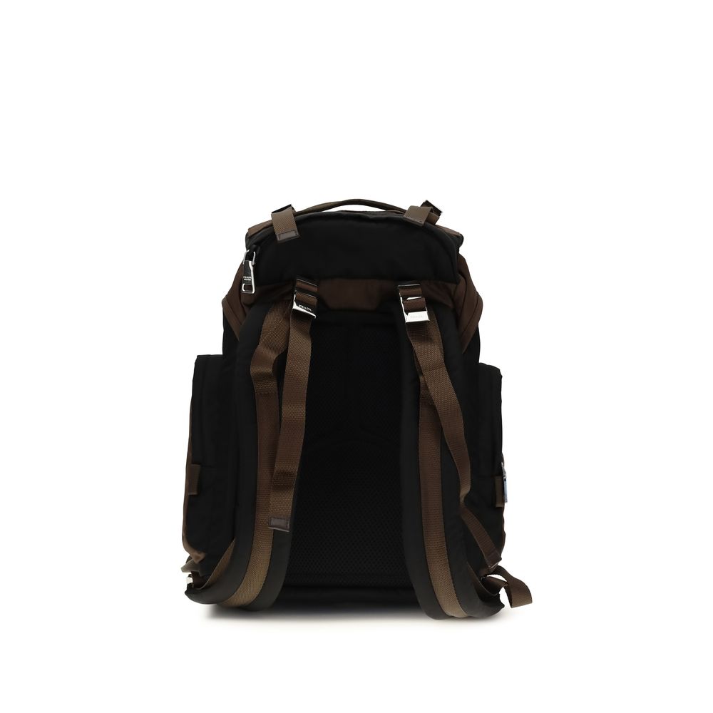 Prada Brown Recycled Polyamide Backpack - SS26