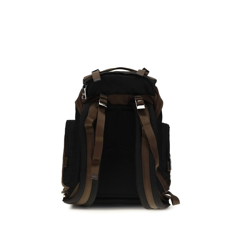 Prada Brown Recycled Polyamide Backpack