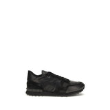 Valentino Garavani Black Rockrunner Camouflage Sneakers