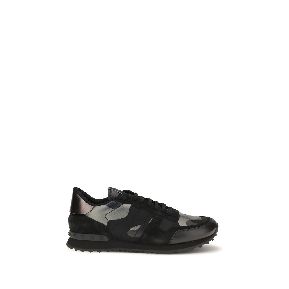 Valentino Garavani Rockrunner Camouflage Noir Sneakers