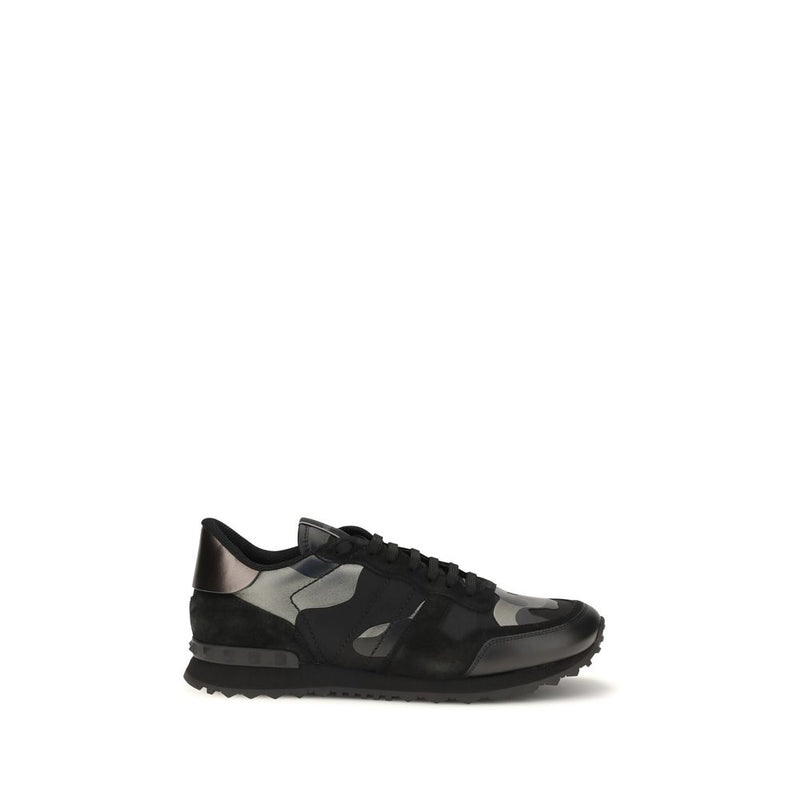 Valentino Garavani Rockrunner Camouflage Noir Sneakers