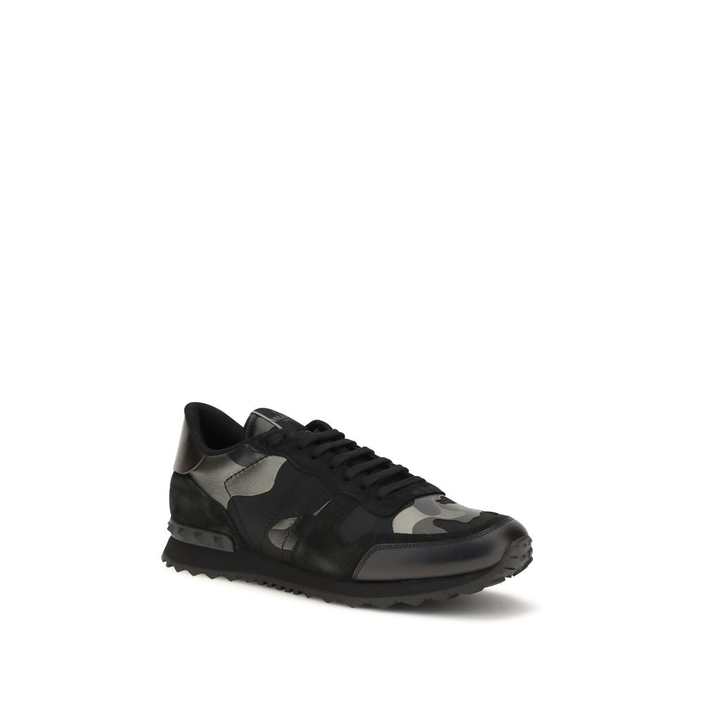 Valentino Garavani Rockrunner Camouflage Noir Sneakers