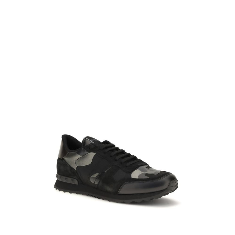 Valentino Garavani Rockrunner Camouflage Noir Sneakers