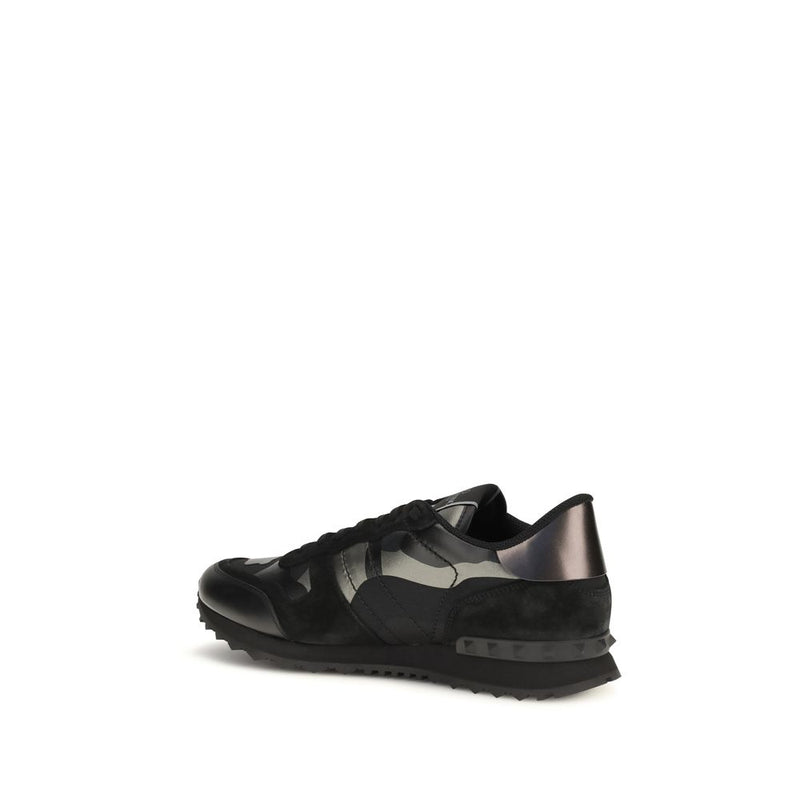 Valentino Garavani Rockrunner Camouflage Noir Sneakers