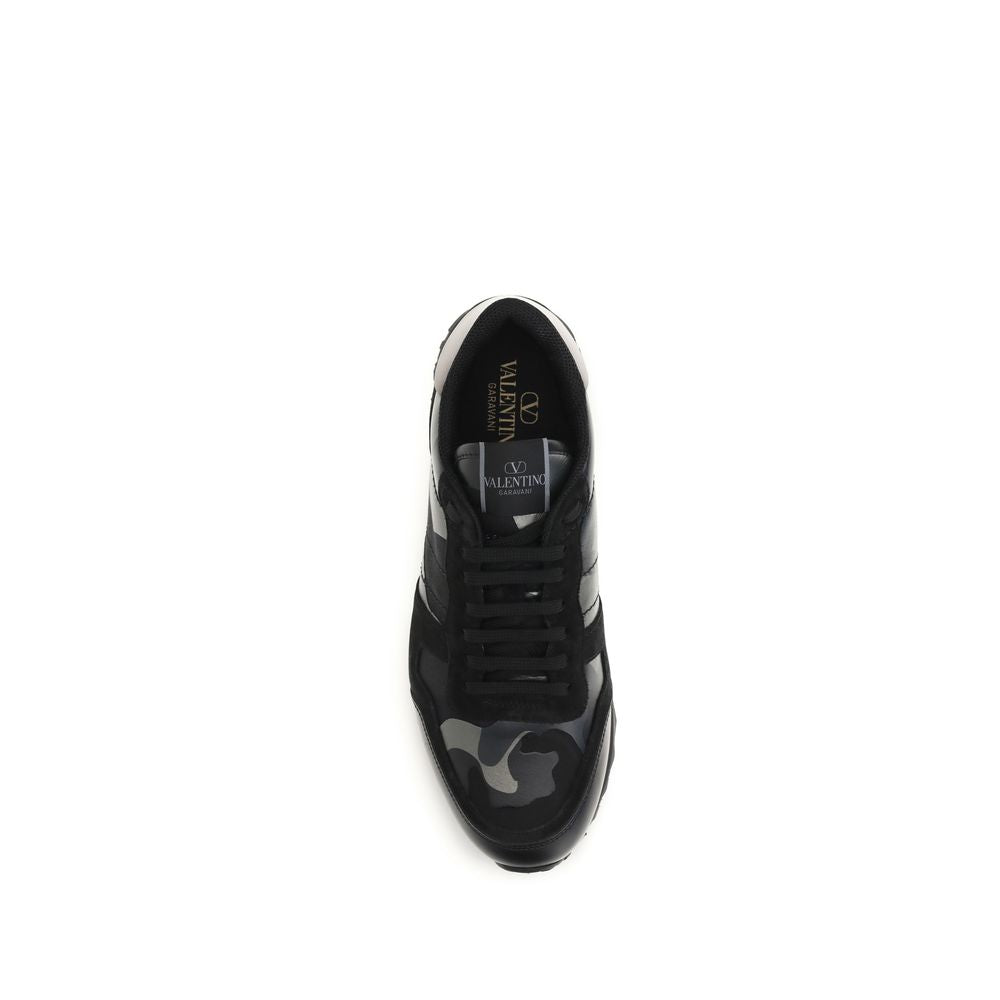 Valentino Garavani Rockrunner Camouflage Noir Sneakers