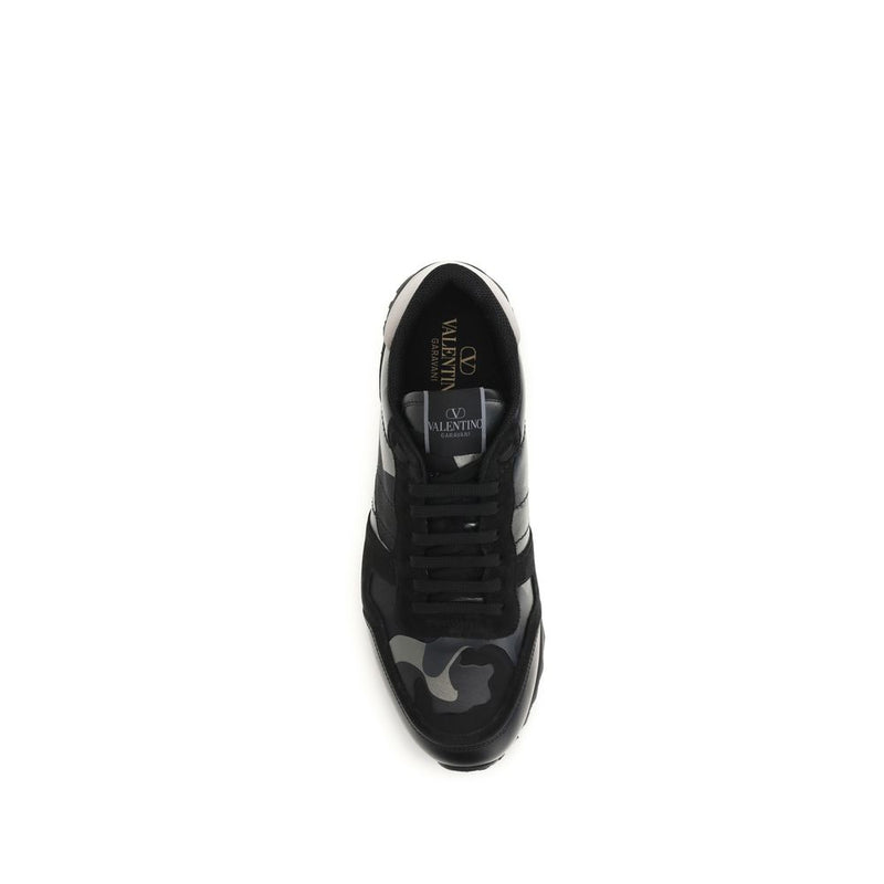 Valentino Garavani Rockrunner Camouflage Noir Sneakers